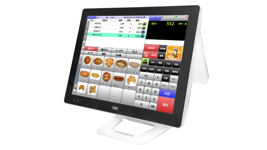 わかりやすいタッチパネル画面